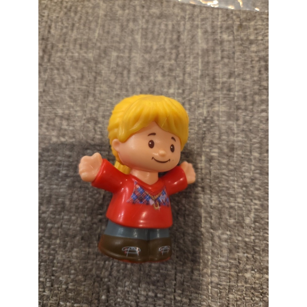 Fisher Price BLONDE PONYTAIL GIRL LITTLE PEOPLE FIGURE  Toy‎